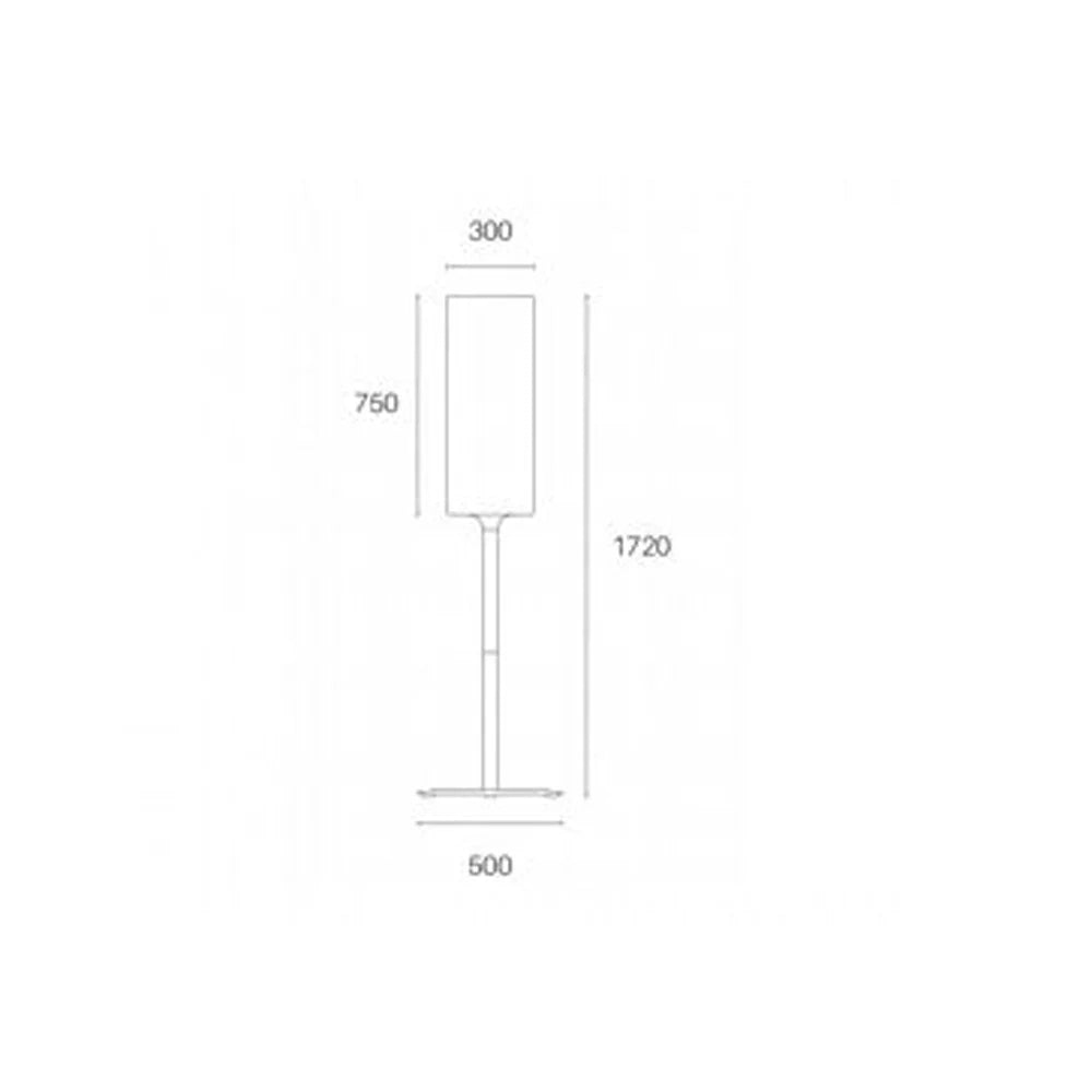 Piantana Da Esterno Contemp. Roller Alluminio E Termoplastica Grigio 1 Luce E27