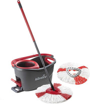 Set di pulizia a vapore microfibra turbo - pulizia pavimenti - rosso 296 x 486 x 293 cm