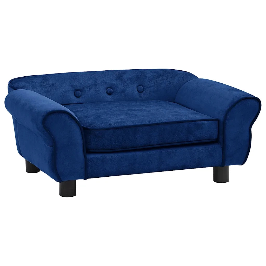 Divano per Cani Blu 72x45x30 cm in Peluche CFW6466643