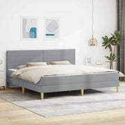 Struttura del letto Grigio chiaro 200 x 200 cm Poliestere 3414974