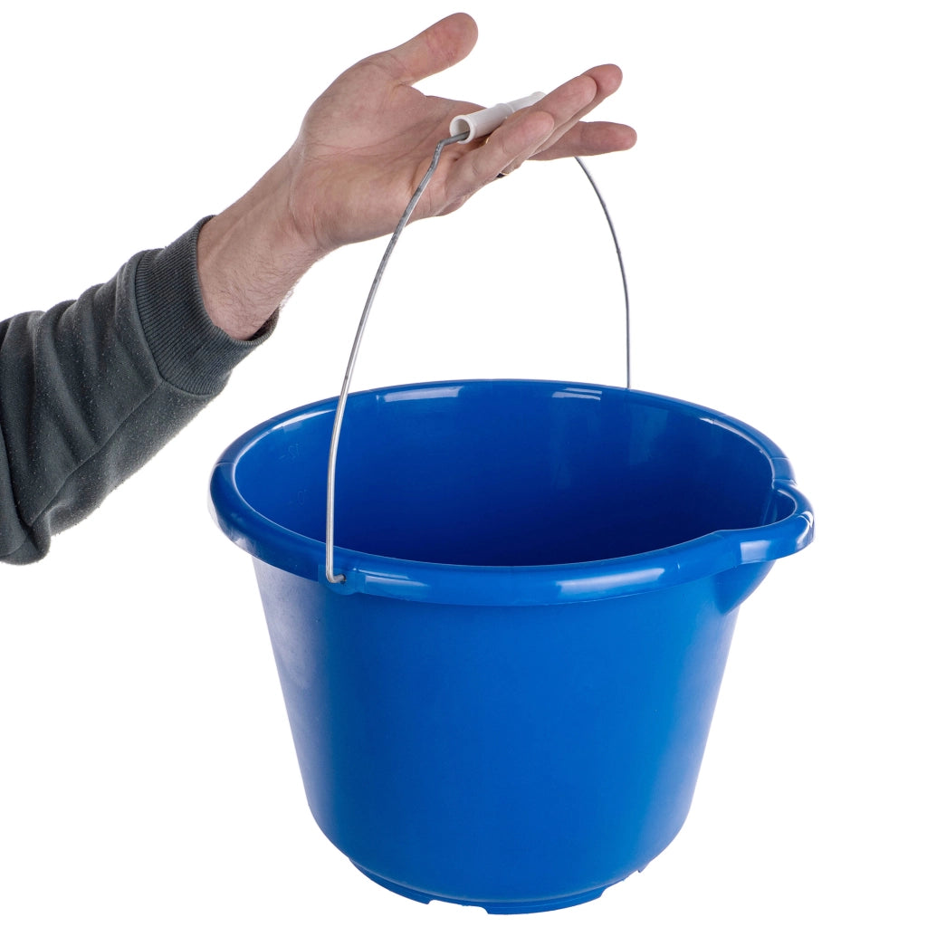 Secchio da cantiere KADAX con imbuto, maniglia, misurino, 12 litri, in plastica, resistente.
