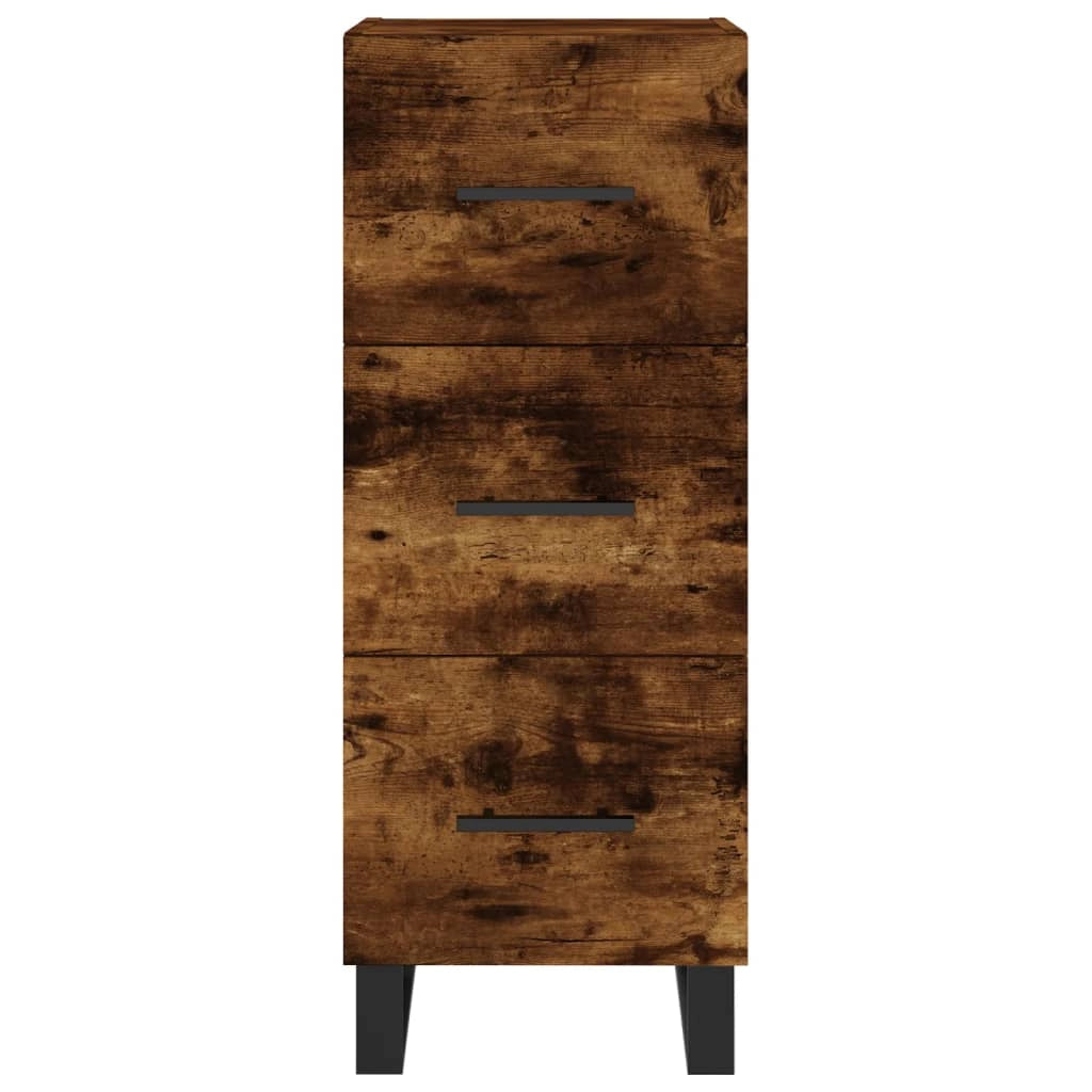 Buffet credenza cassettiera armadio mobile contenitore organizer per cucina soggiorno salotto 34,5 x 34 x 90 cm legno ingegnerizzato marrone 02_0030893