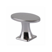 Pomolo Ovale Zama Nickel Satinato Mm 18X30