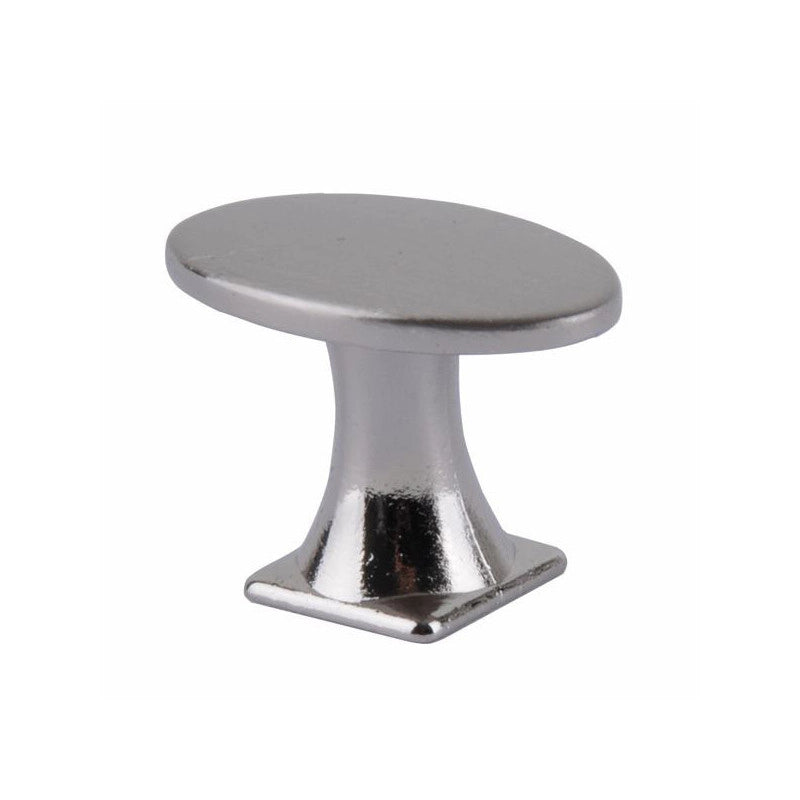 Pomolo Ovale Zama Nickel Satinato Mm 18X30