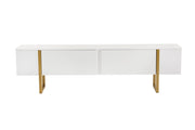 Porta TV in legno "Serenity" - 180 x 29 x 50 cm - Bianco