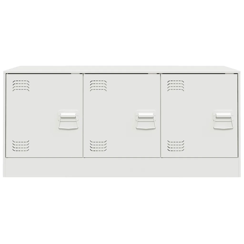 Mobile Porta TV Bianco 99x39x44 cm in Acciaio 841648