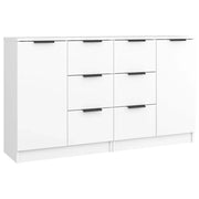 Credenze 2 pz | Madia | Buffet da pranzo | Armadio da pranzo Bianche 60x30x70 cm in Legno Multistrato
