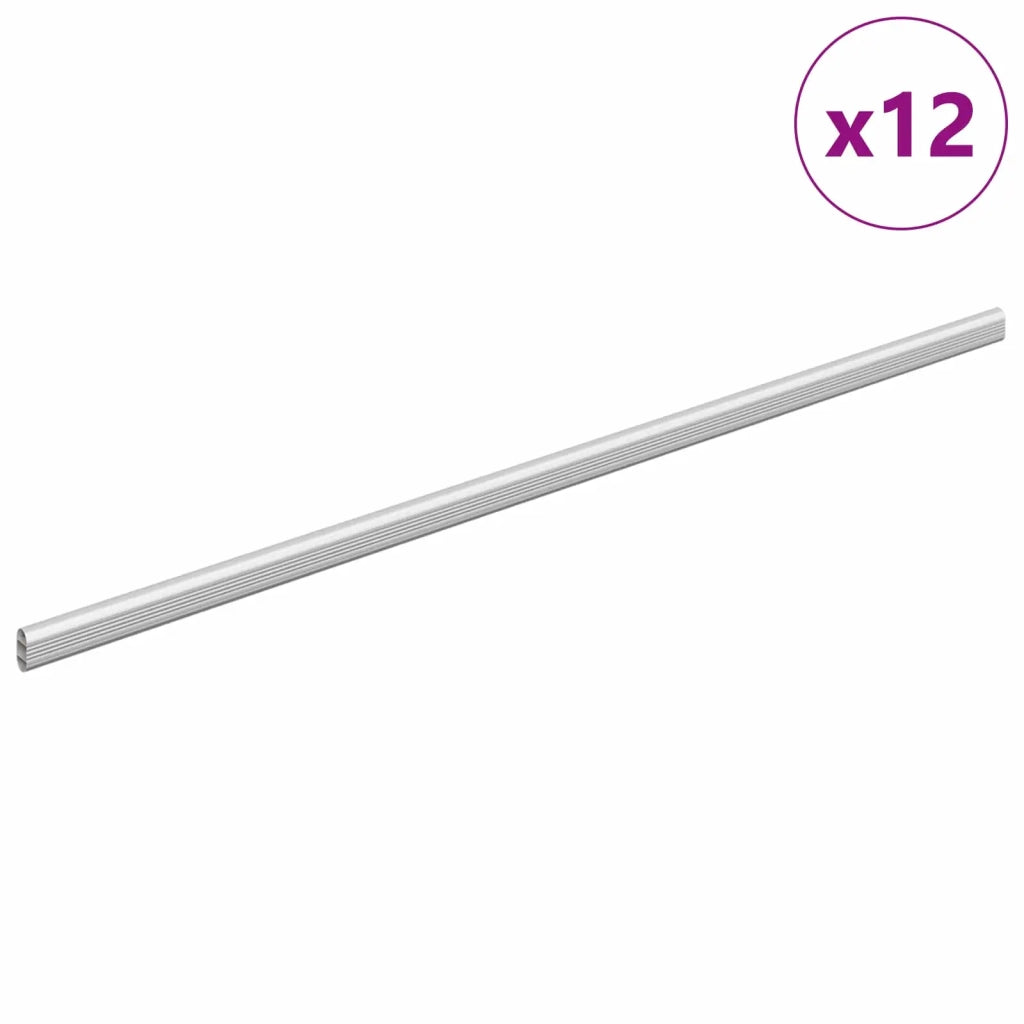 Asta per armadio 12 pz Argento 964 x 15 x 29 mm CFW2531840