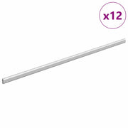 Asta per armadio 12 pz Argento 964 x 15 x 29 mm CFW2531840