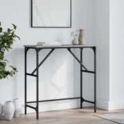 Tavolino Consolle-Tavolino da soggiorno-Tavolo Grigio Sonoma 75x32x75cm in Legno Multistrato