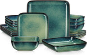 Servizio Ceramico a Quattro Porte - Set da 16 pezzi - Verde - 16 pezzi - 4 Persone