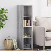 Credenza Grigio Sonoma 30x41x124cm in Legno Multistrato