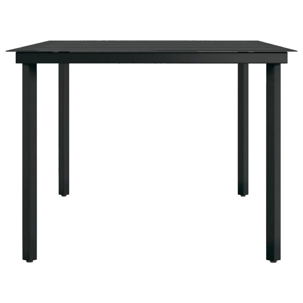 Set da Pranzo da Giardino 7 pz con Cuscini Nero 3099429