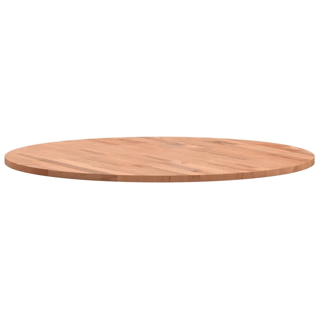 Piano per Tavolo | Superficie Tavolo | Piano Scrivania ?70x1,5 cm Rotondo in Legno Massello di Faggio