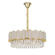 Lampada A Sospensione In Cristallo Swe107-cp 50cm Gold