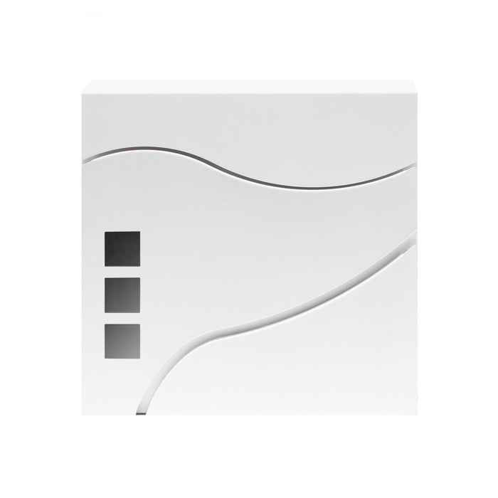 Cassetta postale con vano portagiornale V28 bianco 370 x 105 x 370 mm