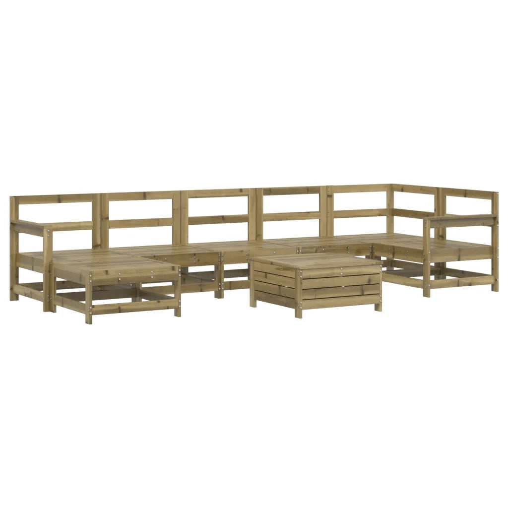 Set Divani da Giardino 8 pz in Legno Impregnato di Pino 3250635