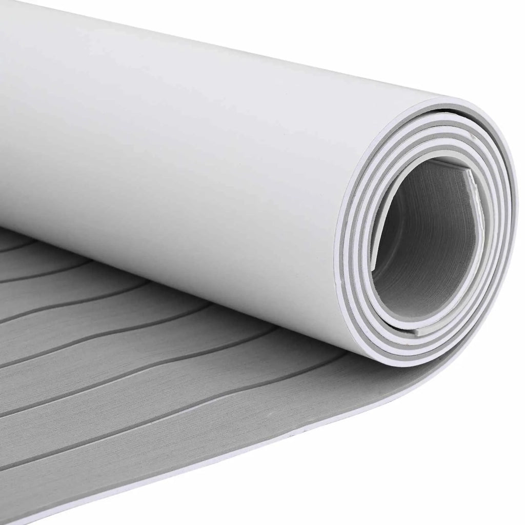 Tappetino per Barche Grigio chiaro e bianco 240 x 60 cm EVA CFW4409342