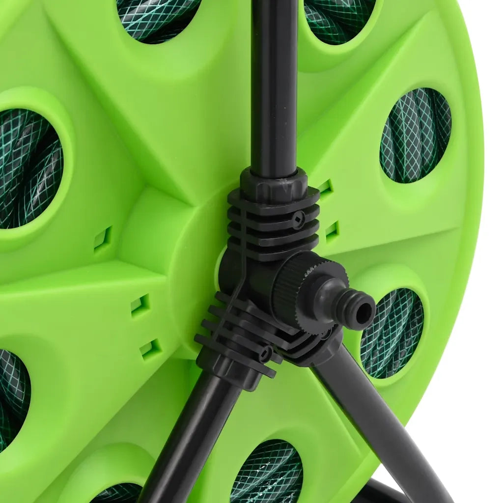 Avvolgitubo Autonomo Verde con Set Raccordi Tubo 0,75" 20 m PVC