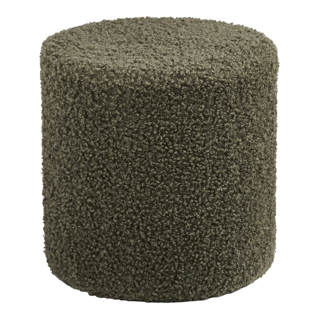 Pouf Ejby, Verde, Poliestere, 34x34x36 cm