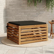 Cuscino per Sedia in Unico Pezzo SOEST 100% Poliestere Nero 944963