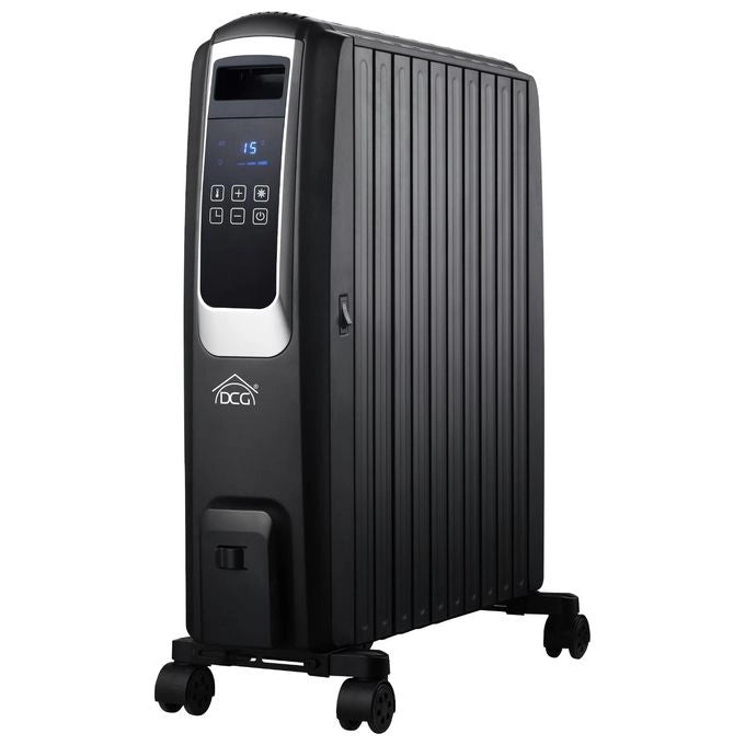 DCG Eltronic RA2910D stufetta elettrica Interno Nero 2500 W Riscaldatore ambiente elettrico a olio