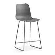 Sedia da bancone MARIO – PP grigio – Design moderno H100,5 cm