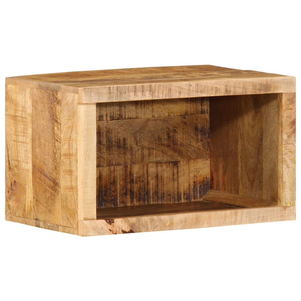 Armadio a Parete 40x30x25 cm Legno Massello di Mango Grezzo