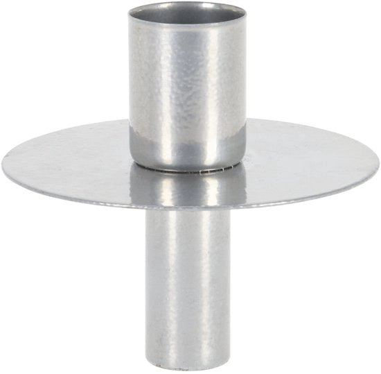 Candeliere per bottiglie di vino - Decorazione da tavola elegante - Metallo argentato di alta qualità - 7 cm alto - Fonte di luce romantica - Ideale per i pasti - Supporto per candele