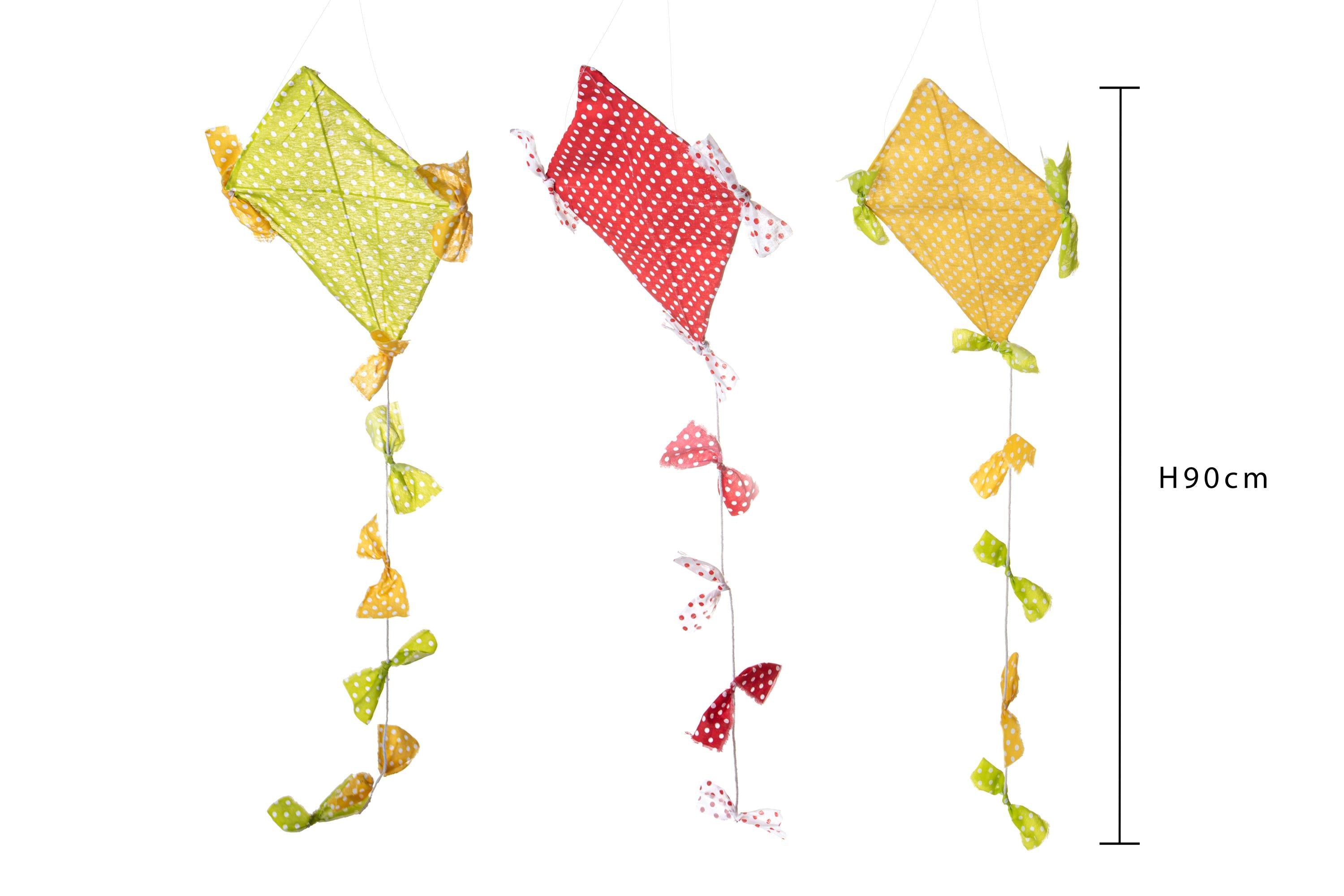 Set 3 Aquiloni a Pois H 90 cm