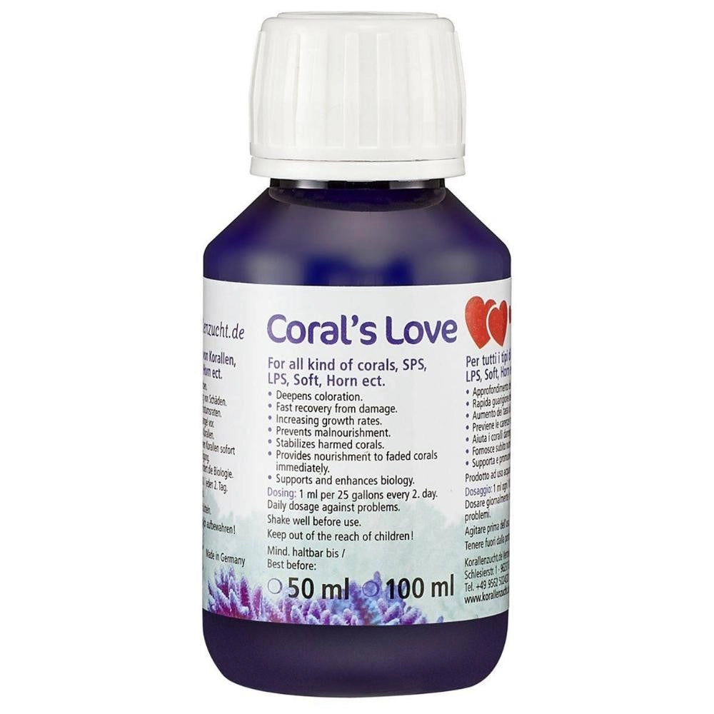 Korallen-Zucht Coral's Love - nutrienti di supporto per coralli sofferenti Formato: 100 ml