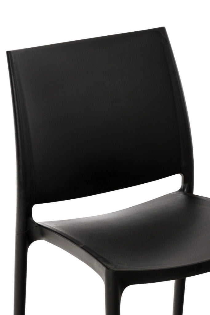 Sedia outdoor Maya impilabile nero