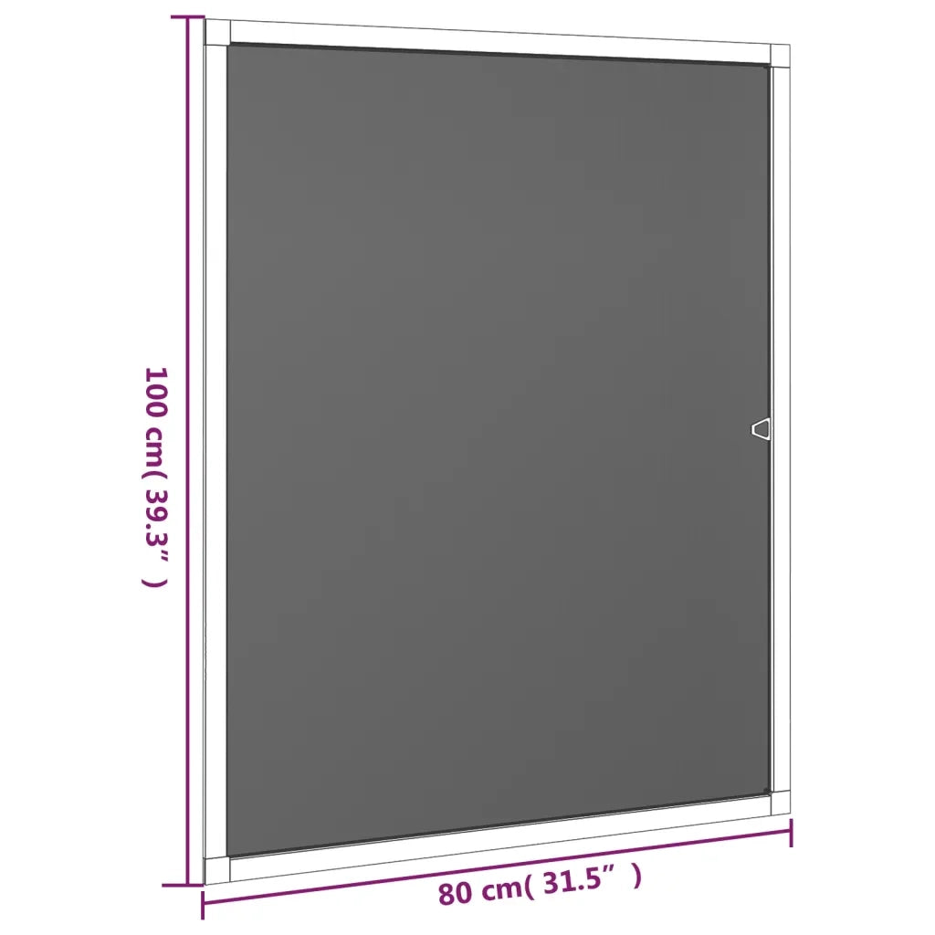 Zanzariera per Finestre Marrone 80x100 cm CFW3058749