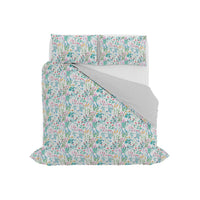 Copripiumino Matrimoniale con Federe Stampato in Puro Cotone Sereni