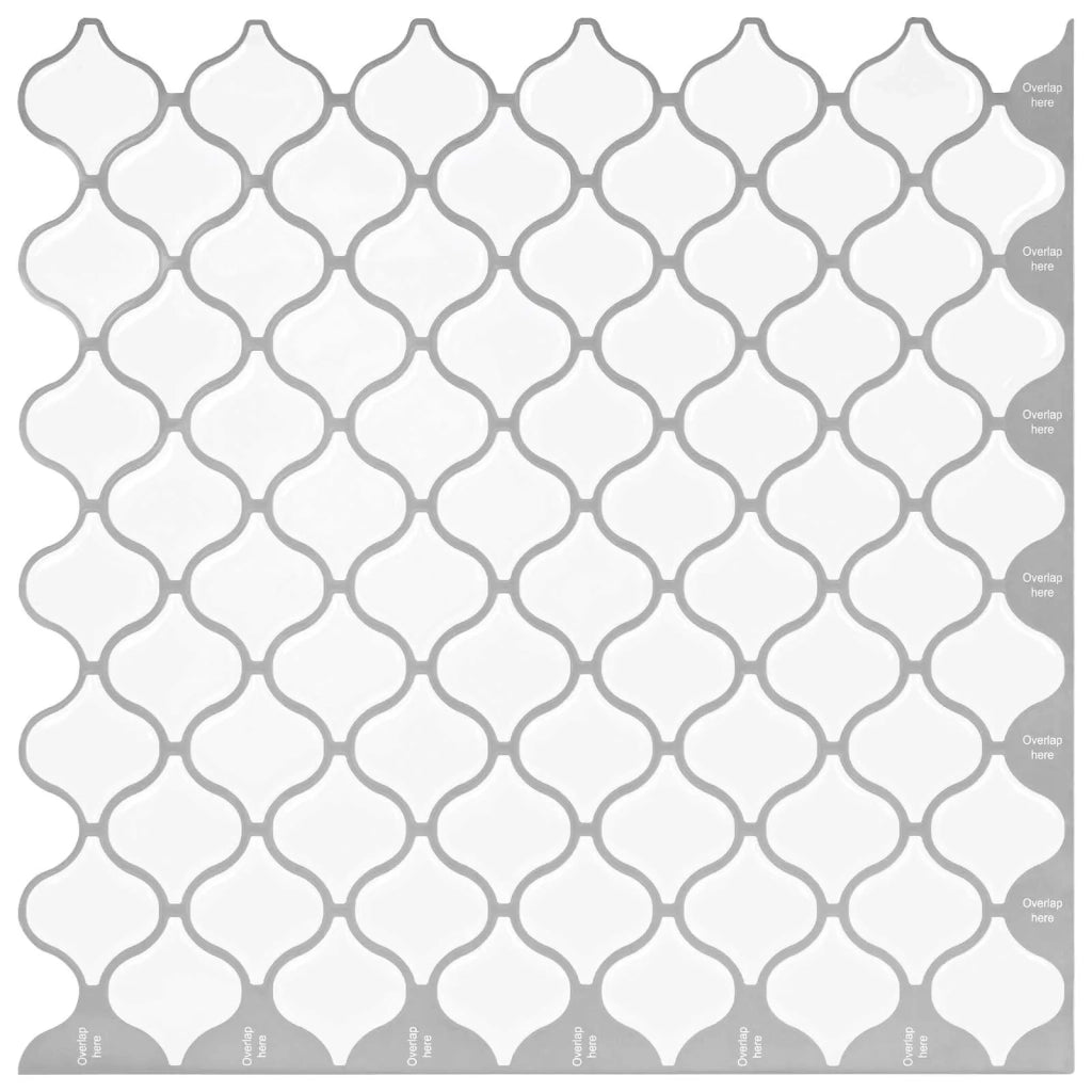 Piastrella Lanturn 50 pz Bianco 27 x 27 cm Poliuretano e PET CFW6647887