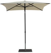 Ombrellone da Giardino 2x2 m Palo Ø38 mm in Alluminio Tessuto Poliestere Trend Bianco