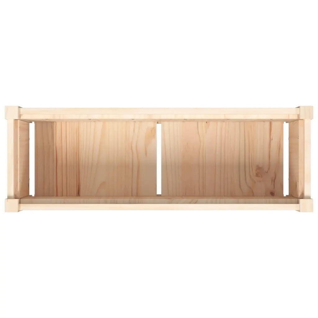 Fioriera da Giardino-Vaso da Esterno 90x31x31 cm in Legno Massello di Pino