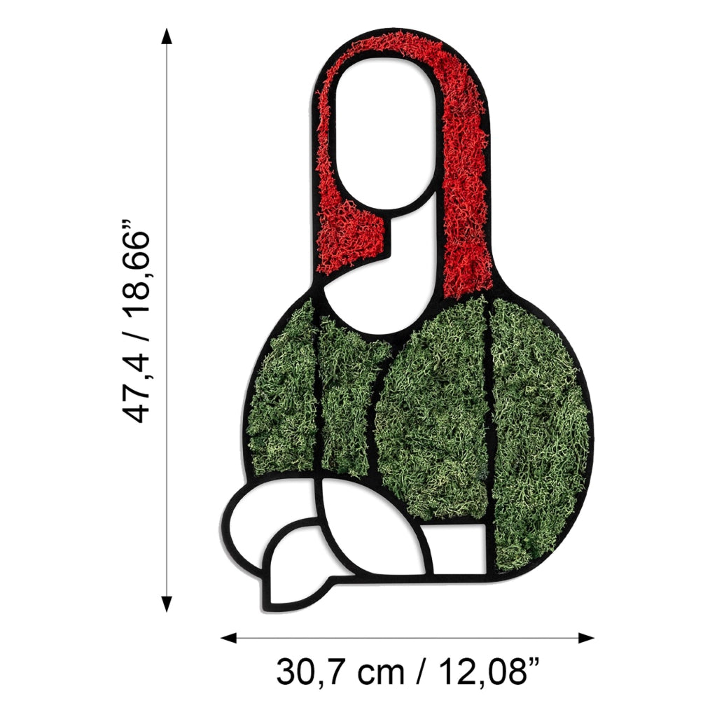 Misolo, Quadro Materiale Struttura in Legno Nobilitato, 48x31h cm Verde