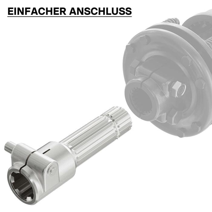 Boccola albero cardanico 160mm Attacco albero scanalato 1 3/8" 6D Albero uscita 1 3/8" 21D