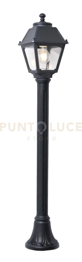 ALBA PALO 100 CM 1 LUCE ATTACCO E27 NERO IP55