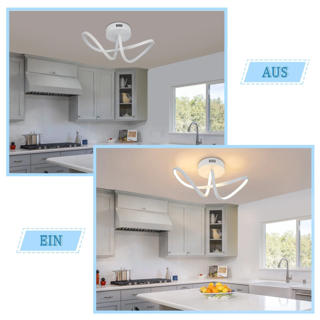 ZMH Lampada da soffitto LED 12W 3000K per soggiorno camera letto corridoio cucina
