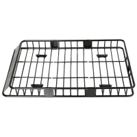 Portapacchi Auto Universale per Tetto in Metallo, 162x99x16cm, Nero