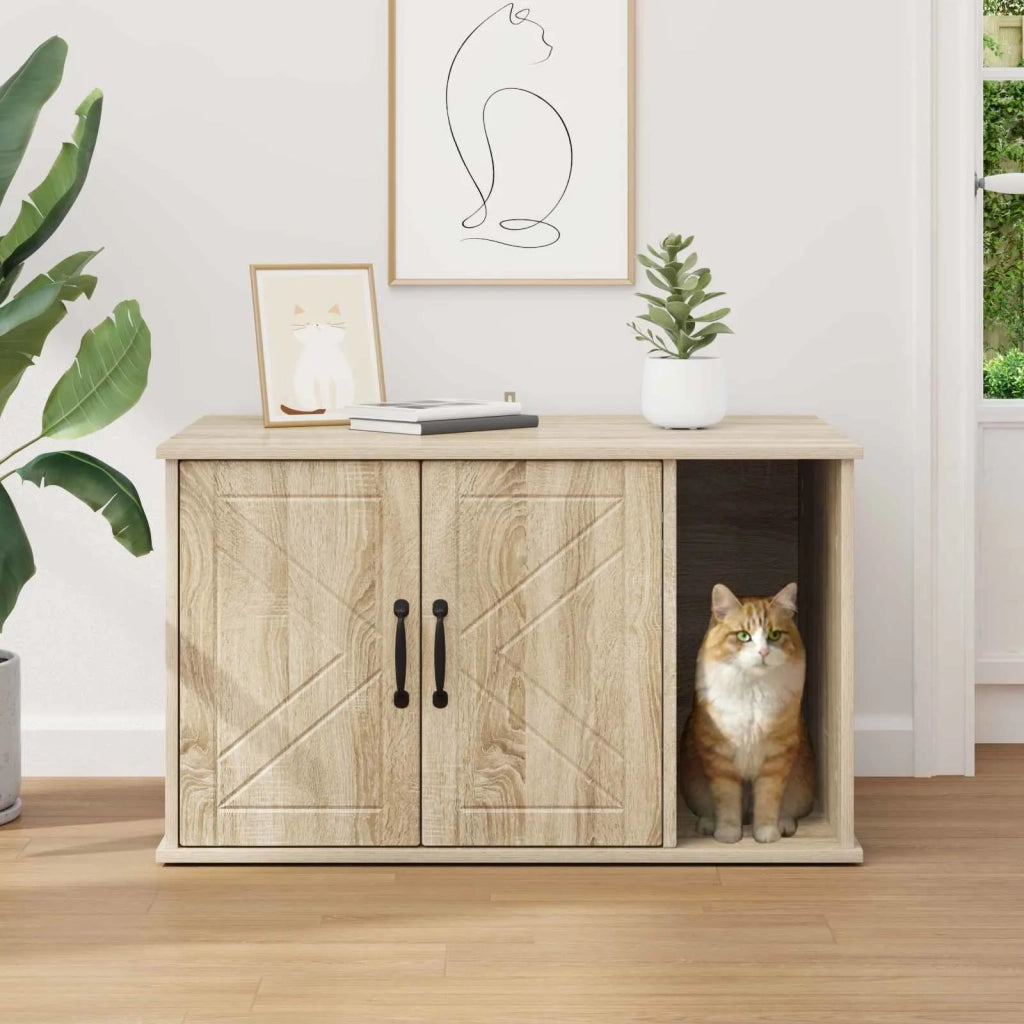 Casa per Gatti Sonoma 85 x 55 x 50 cm Legno multistrato