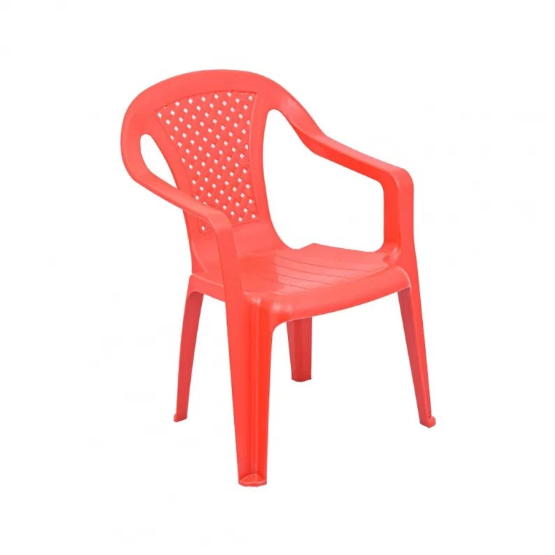Sedia Baby Camelia rossa in plastica cm  38 x 38 x 52 h