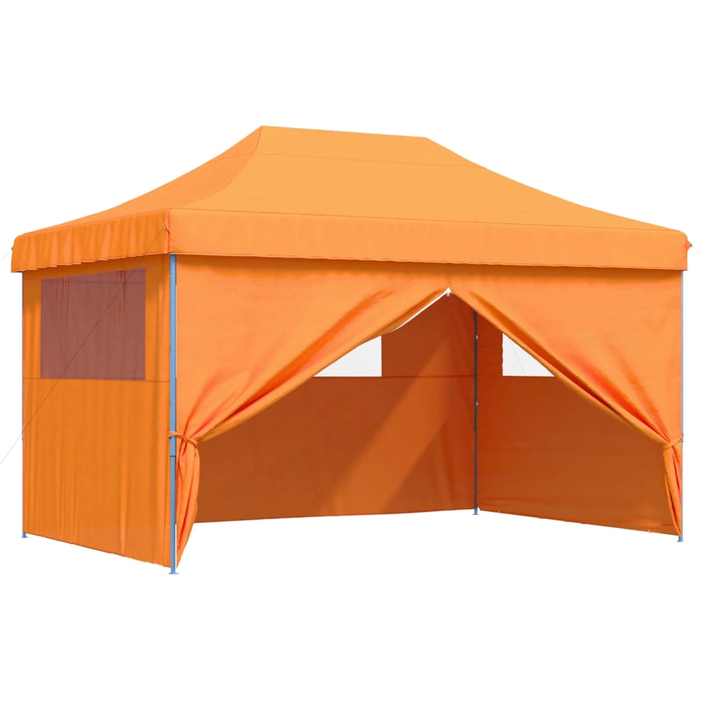 Tendone per Feste Pieghevole Pop-Up con 4 Pareti Arancione 4004977