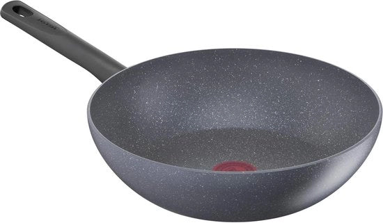 Pentola da wok 28 cm 100% Verniciatura minerale sicura Materie prime naturali Resistente ai graffi Inductivo