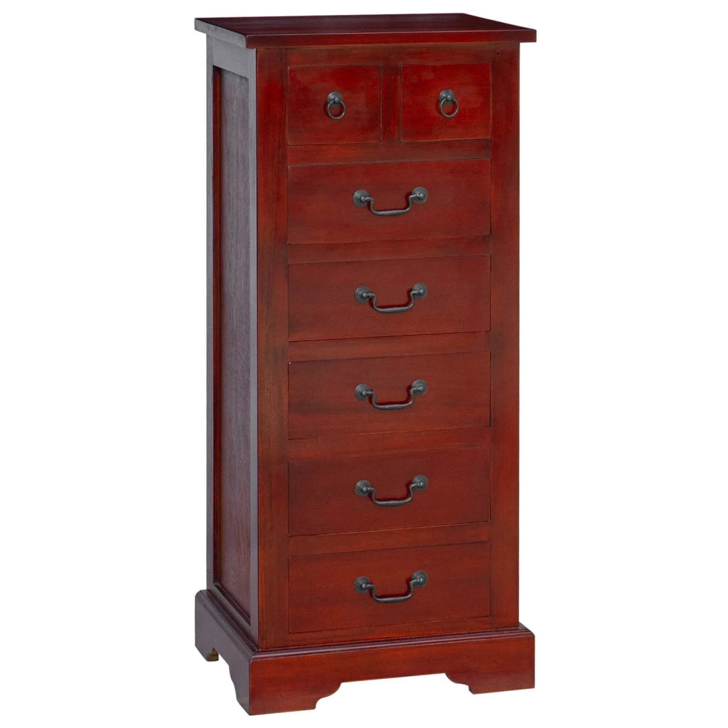 Cassettiera Marrone 45 x 35 x 100,5 cm Legno di Mogano Massello 42009934
