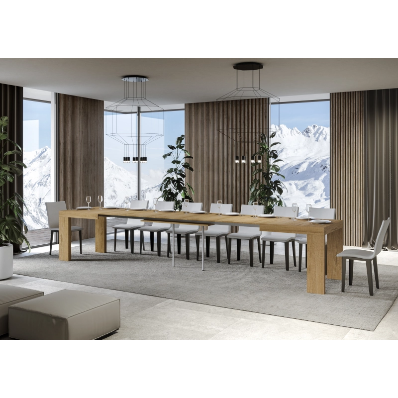Tavolo allungabile 90x130/390 cm Roxell - Quercia Natura