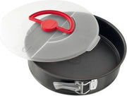 Torta con forma a spirale diametro 26 cm con rivestimento antiaderente cassa per trasporto torta con coperchio con forma a spirale