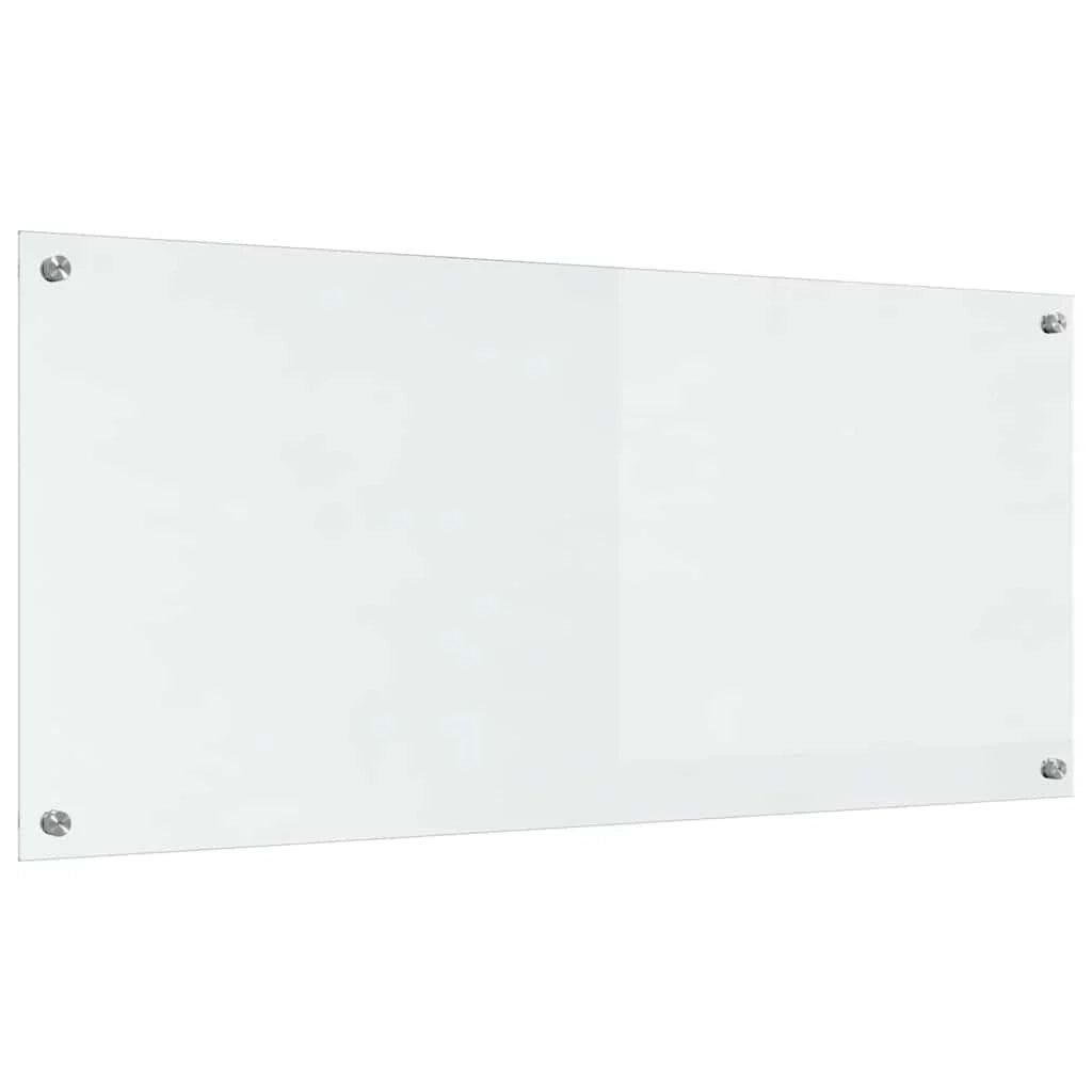 Set di 2 paraschizzi da cucina moderni e pratici 110 x 50 cm design elegante e raffinato in vetro temperato trasparente 02_0056263